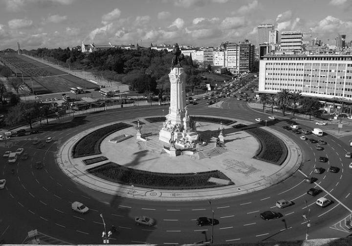 Rotunda do Marquês – foto de Américo Simas